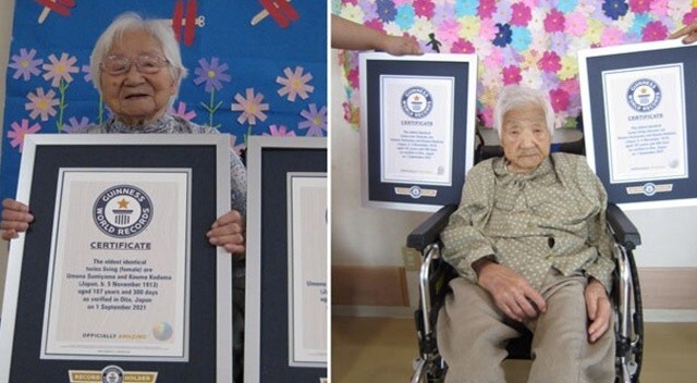 İkiz kız kardeşler 107 yıl 300 gündür yaşıyor