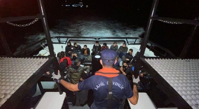 Çanakkale açıklarında 35 göçmen yakalandı