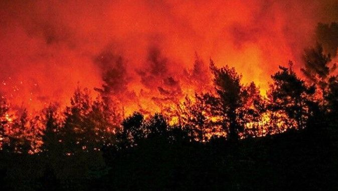 Kemer&#039;de orman yangını çıktı, ekiplerim müdahalesi sürüyor