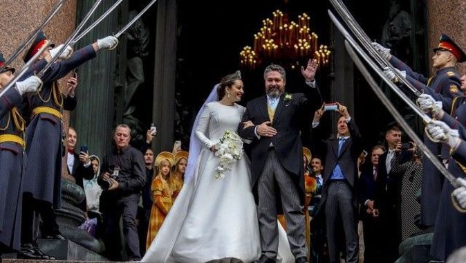 Rusya&#039;da hanedan düğünü: Bir Romanov 100 sene sonra evlendi