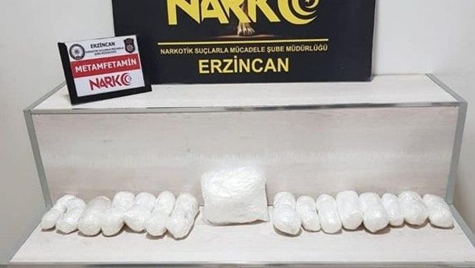 Erzincan’da kilolarca uyuşturucu ele geçirildi