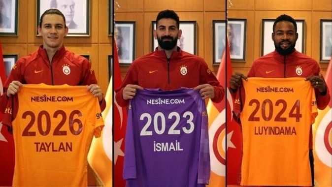 Galatasaray, 3 futbolcusunun sözleşmesini uzattı