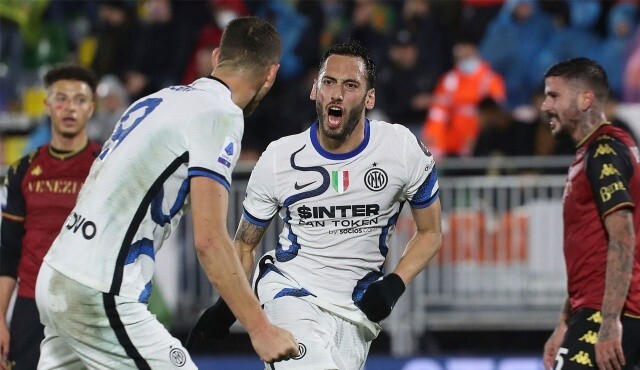 Hakan Çalhanoğlu attı, Inter deplasmanda zorlanmadı