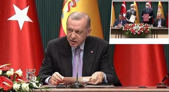 İspanya ile kritik imzalar atıldı! Erdoğan&#039;dan AB&#039;ye net mesaj