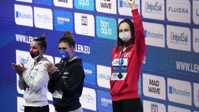 Millî yüzücü Zeynep Güneş, Türkiye&#039;nin ilk Avrupa şampiyonu oldu