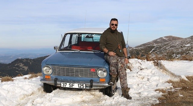 1976 model &#039;Murat 124&#039; ile Ilgaz Dağı’nın zirvesine çıktı: Türkiye’de bir ilk
