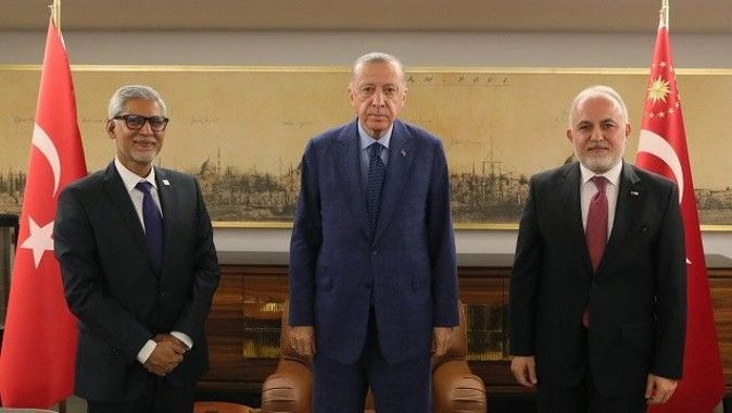 Cumhurbaşkanı Erdoğan, Jagan Chapagain’i kabul etti