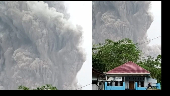 Endonezya&#039;da yanardağ patladı: 1 ölü