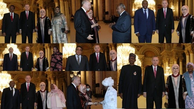Cumhurbaşkanı Erdoğan&#039;dan Afrikalı liderler onuruna yemek