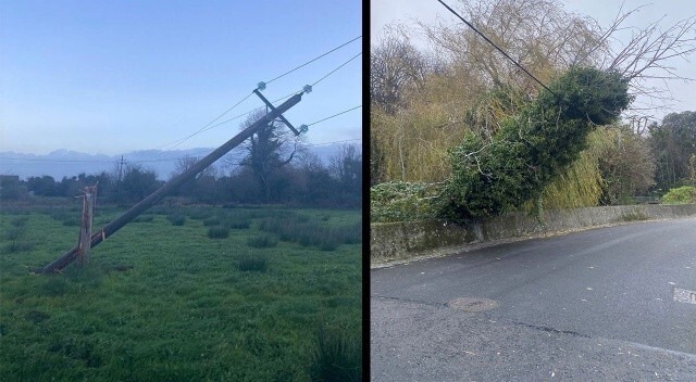 İrlanda’yı Fırtına vurdu! 200 binden fazla ev ve işyeri elektriksiz kaldı