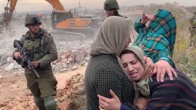 İsrail güçlerinden Filistinli kadınlara sert müdahale