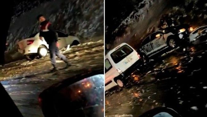 Kütahya-Eskişehir karayolunda zincirleme trafik kazası: 1 yaralı