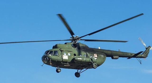 Rusya’da 2 kişiyi taşıyan helikopter düştü