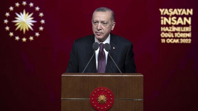 Erdoğan Beştepe’deki ödül töreninde konuştu: Vesayeti yendik terörün başını ezdik