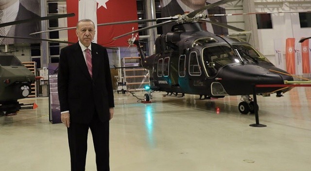 Erdoğan yerli helikopter Gökbey’i yerinde inceledi! İlk kez görüntülendi