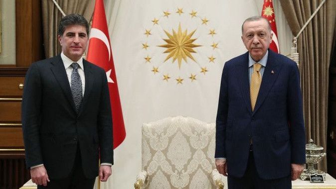 Cumhurbaşkanı Erdoğan, Barzani&#039;yi kabul etti