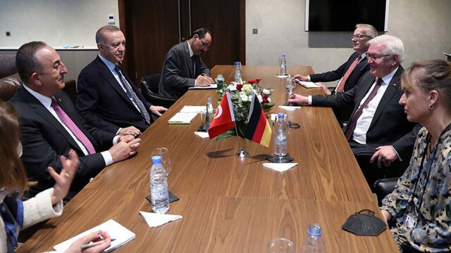 Erdoğan, Almanya Cumhurbaşkanı ile bir araya geldi