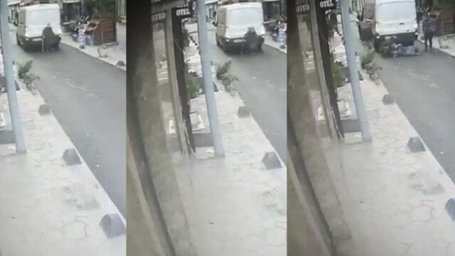 Taksim’de dehşet anları: 70 yaşındaki kadın minibüsün altında kaldı