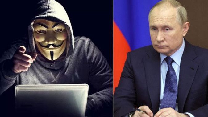 Anonymous Rusya Merkez Bankası’nı hackledi! Bıraktıkları mesaj ise Putin’i çıldırttı