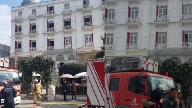 Büyükada’da tarihi otelde yangın paniği! Maddi hasar oluştu