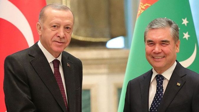 Erdoğan&#039;dan telefon diplomasisi:Türkmenistan Devlet Başkanı Berdimuhamedov ile görüştü