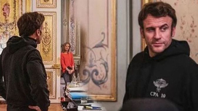 Macron’un havacı kıyafetli fotoğrafları &quot;Zelenskiy’e özenme&quot; şeklinde yorumlandı