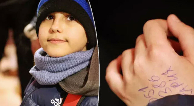 Savaştan kaçan 11 yaşındaki çocuk annesinin eline yazdıklarıyla hayata tutundu