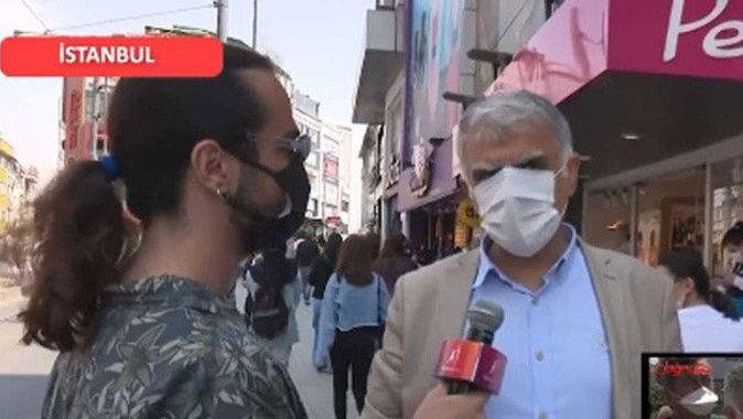 Sokak röportajı sosyal medyayı salladı maskenin ardındaki isim bakın kim çıktı?