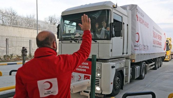 Türk Kızılay&#039;dan Ukrayna&#039;ya 2. yardım konvoyu