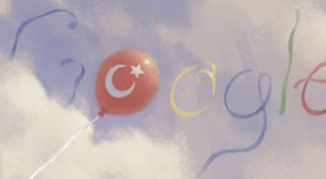 Google&#039;dan 23 Nisan mesajı! Türk bayraklı logo beğeni topladı