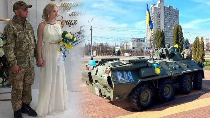 Rus ordusundan ele geçirildi, Ukrayna&#039;da gelin arabası oldu