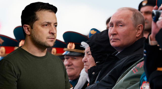 Putin&#039;in Zafer Günü konuşmasına Zelenskiy&#039;den jet cevap