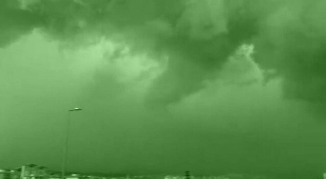 Ankara&#039;da yeşil bulutlar dikkat çekmişti: Meteoroloji&#039;den açıklama geldi