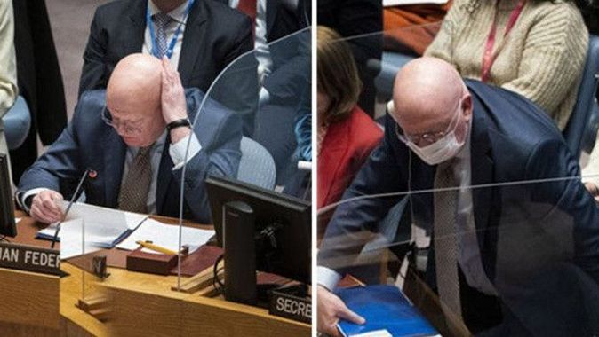 BM Güvenlik Konseyi&#039;nde gergin anlar! Rus büyükeçi salonu terk etti