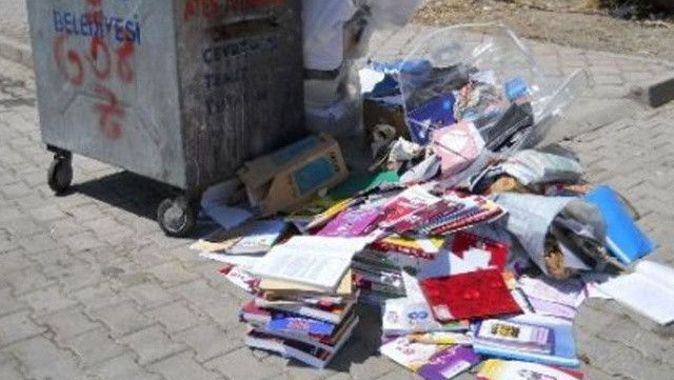 Ders kitapları çöp olmasın
