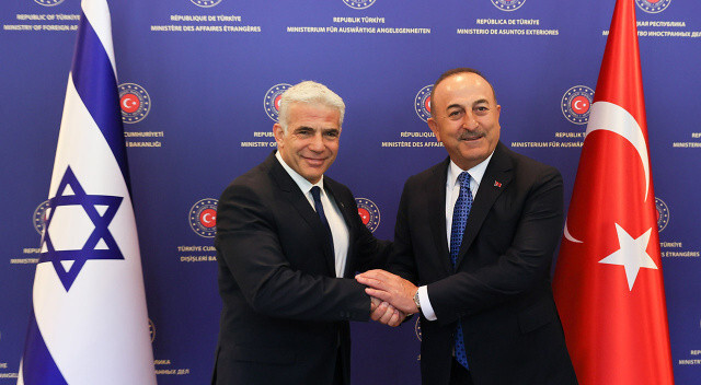 Bakan Çavuşoğlu ve Lapid&#039;den ortak basın toplantısı: Türkiye İsrail ilişkileri gelişecek