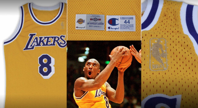 Kobe Bryant&#039;ın çaylak sezonunda giydiği Lakers forması 2.7 milyon dolara alıcı buldu