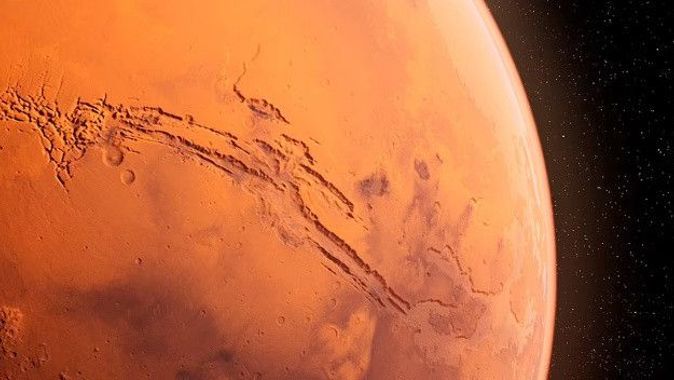 Güneş sisteminin en büyüğü! Mars’ta devasa kanyon görüntülendi