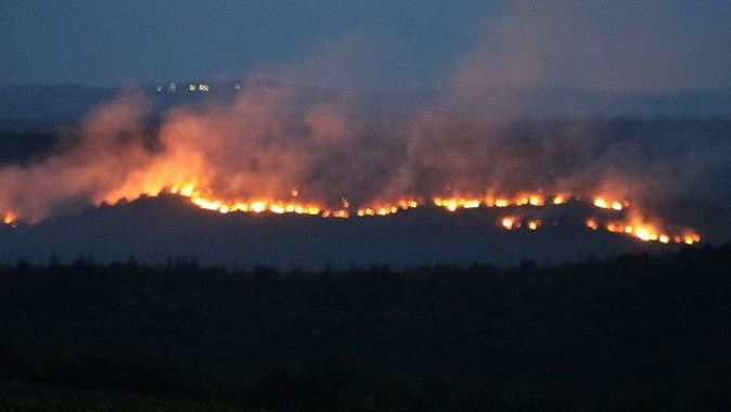 Bulgaristan’daki yangın Edirne sınırına dayandı: Alevler büyüyor