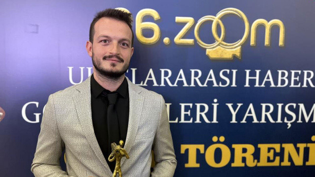 İHA muhabiri Ahmet Faruk Sarıkoç’a &#039;müsilaj&#039; ödülü