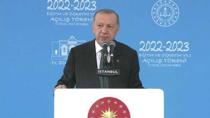 Son dakika: Cumhurbaşkanı Erdoğan yeni eğitim-öğretim yılı açılışında programında önemli açıklamalar