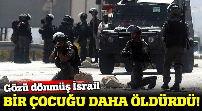 İşgalci İsrail askerleri, Filistinli bir çocuğu öldürdü