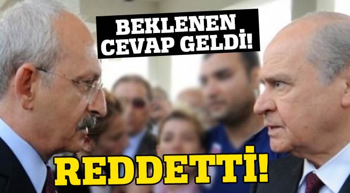 Bahçeli, Kılıçdaroğlu&#039;nun teklifini reddetti
