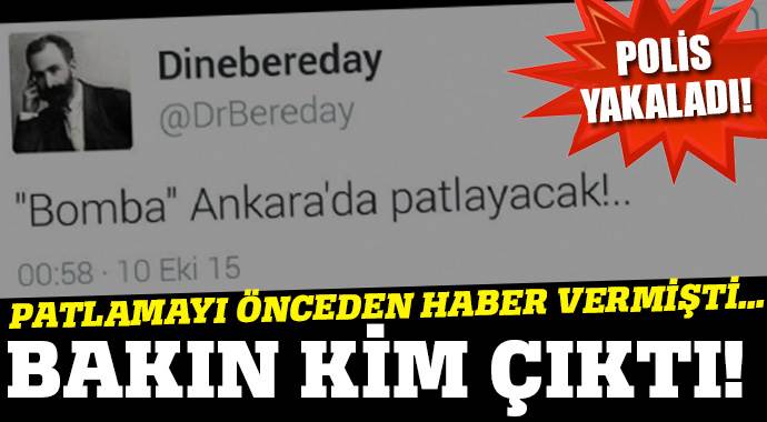 Ankara&#039;daki saldırıyı önceden bilen kişi PKK&#039;lı çıktı!