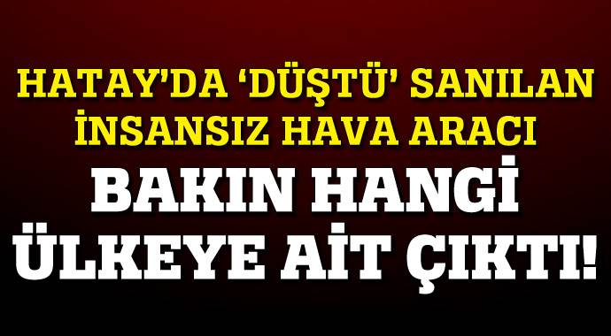 ABD İHA&#039;sı zorunlu iniş yapmış!
