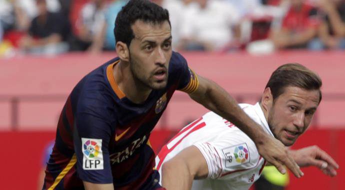 Barcelona'ya Sevilla'dan darbe Barcelona'ya Sevilla'dan darbe