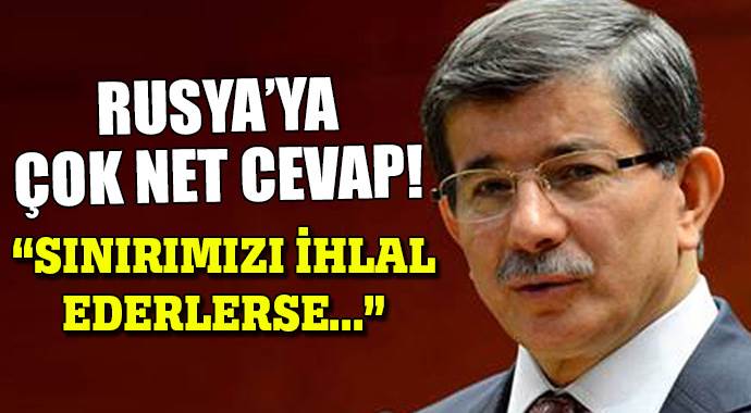 Başbakan Davutoğlu: Angajman kurallarımız belli Başbakan Davutoğlu: Angajman kurallarımız belli