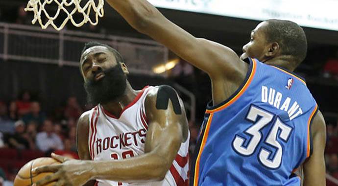 James Harden Thunder'a patladı James Harden Thunder'a patladı