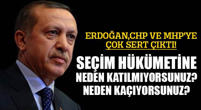 Cumhurbaşkanı Erdoğan&#039;dan CHP ve MHP&#039;ye sert tepki!