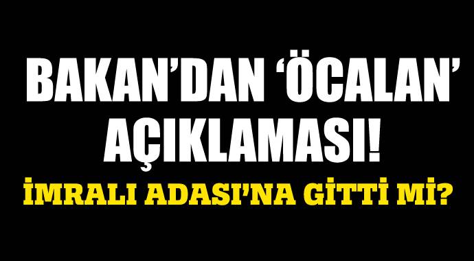 Başbakan Yardımcısı Yılmaz'dan 'İmralı' sorusuna cevap
Başbakan Yardımcısı Yılmaz'dan 'İmralı' sorusuna cevap
